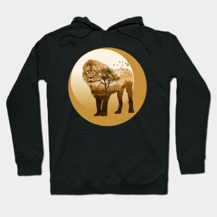 Lion Wild Animal Safari Africa Jungle World Nature Wildlife Hoodie